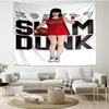 SLAM DUNK Print Tapestry - Portable Wall Decor Cloth, for Home, Dorm, Travel, Bedroom, Living Room - Ideal Birthday Housewarming Gift