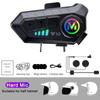 Y10 Motocyklová helma Headset Stereo Hlasové ovládání Bluetooth 5.3 Hands-Free volání IPX6 Vodotěsný 1000mAh S okolním světlem