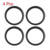 Car Hub Centric Rings Wheel Bore Center 73.1 To 63.4mm - 4pcs Black Plastic