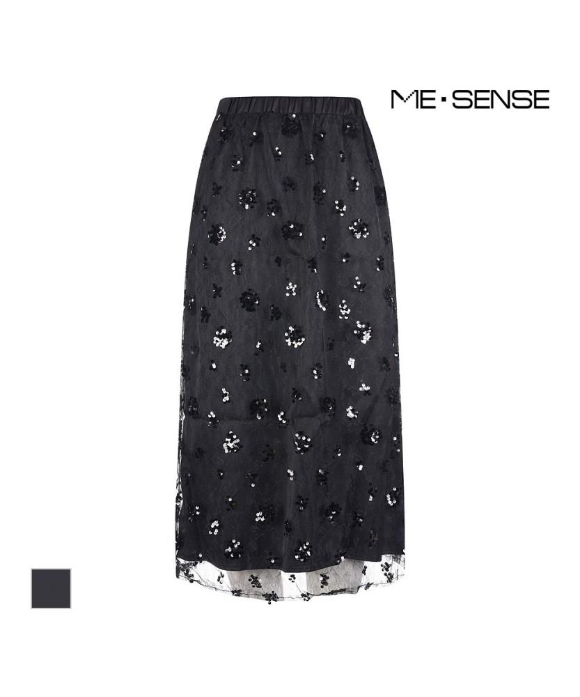 MESENSE Sequin Lace Skirt_Mb44Skmg01Z