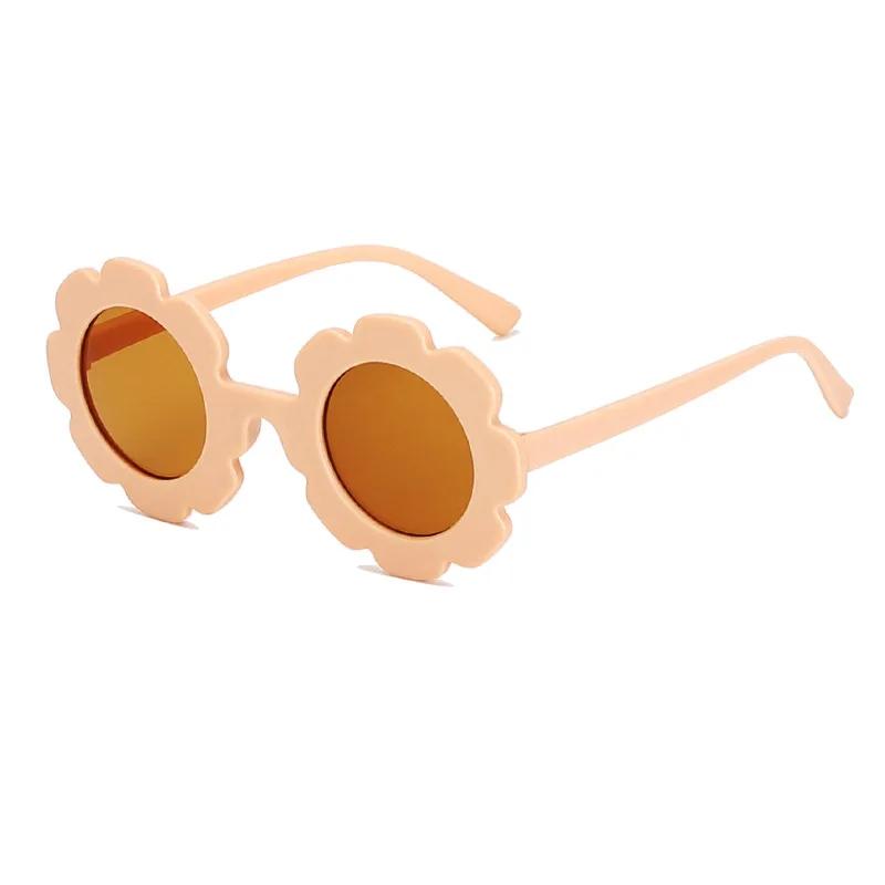 Premium Sun Flower Kids Sunglasses UV400 Protection for Boy Girls Toddler Lovely Baby Sun Glasses Round Cute Children Outdoor Eyewear