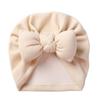 New Autumn and Winter Imitation Cashmere Baby Pullover Hat Filled with Cotton Bow Children's Hat Baby Fontanelle Tire Cap