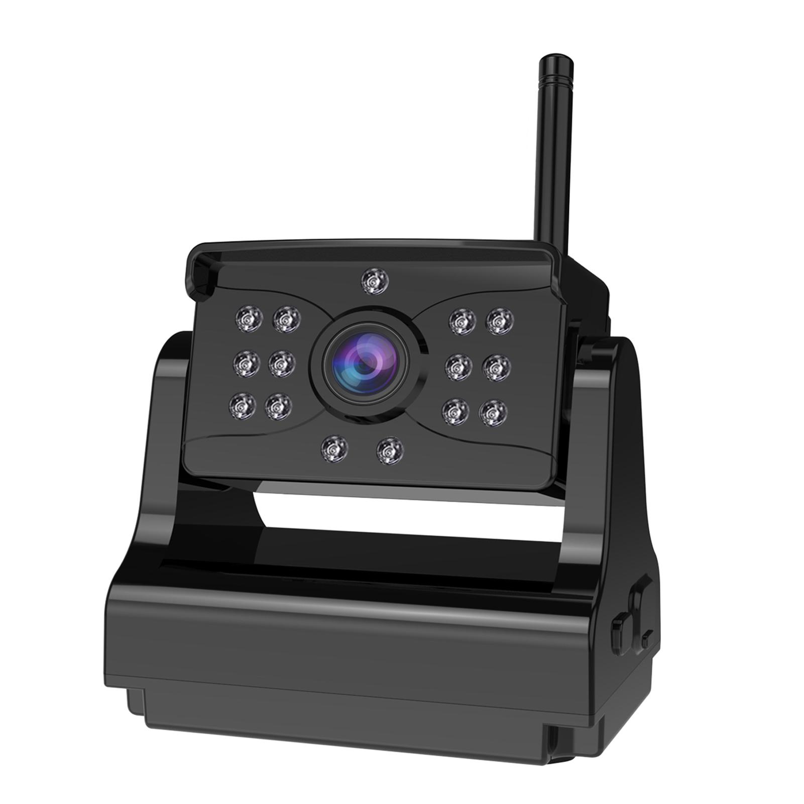 

Беспроводная камера заднего вида для прицепа-сцепки грузовика 1080P HD камера заднего вида с магнитным креплением для небольшого автофургона чёрный