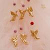 6pcs with Hanging Rope Christmas Angel Pendant Electroplated Christmas Angels Figurine  New Year