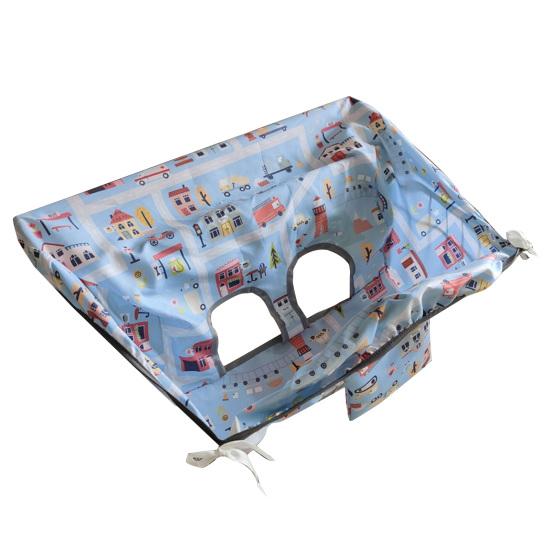 Bebek Alışveriş Arabası Kılıfı Karikatür Baskı Ağır Hizmet Tipi Katlanabilir Su Geçirmez Makinede Yıkanabilir Çocuklar