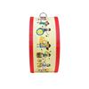 Wooden Drum Set with Shoulder Strap and Drumstick Double Sided Kids Drum Toy