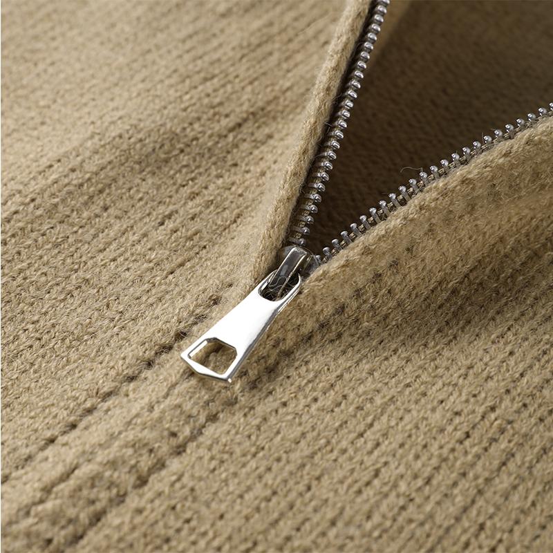 Long-sleeved Fur Collar Hooded Sweater Autumn and Winter Inner and Outer Wear Dual-purpose Ladies Solid Color Zipper Blouse Slim Knit Ladies Cardigan