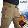 Taktische Hosen Herren Fleece Fleece Multi-Pocket Hose Training Verschleißfeste Militärhose Kampfhose Overalls