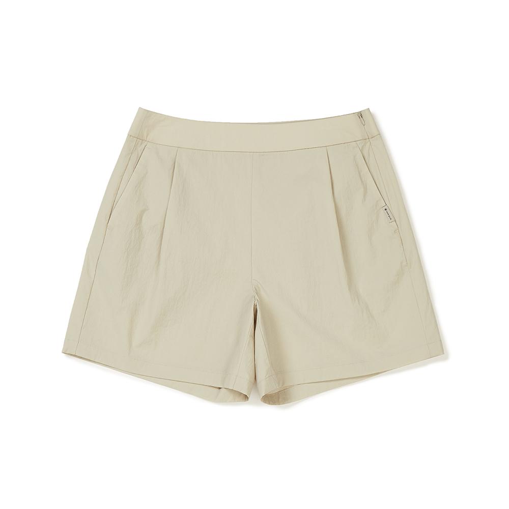 [Snowpeak] Route Women s Pintuck Shorts Beige (S23MWRHP67) XS(65)