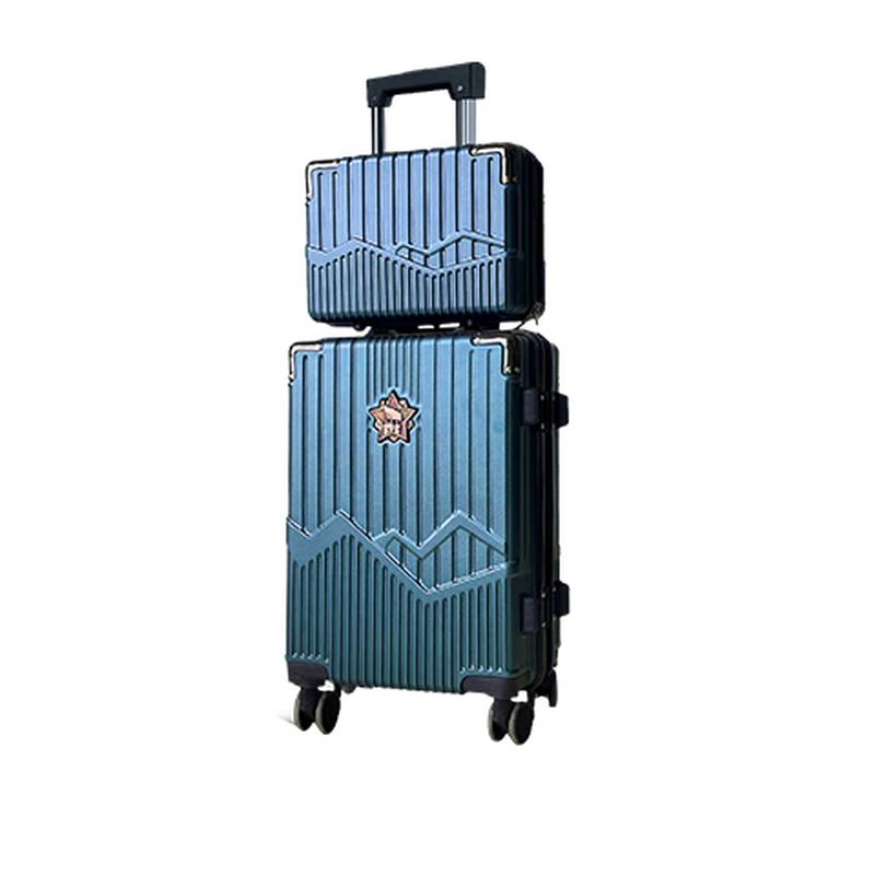 Green Formation Double-Layer Hardshell Business Luggage 20 inch