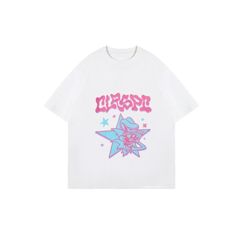 Oversized T-Shirt Black CUSPCI Star Skull Graphic Print Casual Streetwear Fashion Top Women Summer Outfit