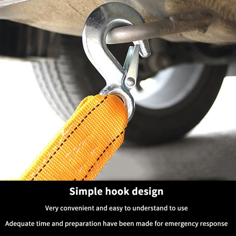 4/5 Meter Tow Rope For Truck Snatch Strap Off-Road Towing Ropes Trailer Winch Cable Belt Car Traction