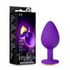 Plug Anal - Blush - Violet - Silicone - Waterproof - 8 cm