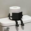 Soporte de Papel Higiénico Creativo de Pie - Divertido Diseño de Postura Sentada, Articulación Desmontable Adorno Artístico Práctico, Decoración de Baño para el Hogar