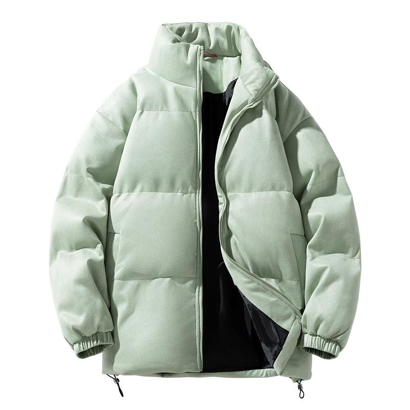 Bomullsfodrade Herr Ståkrage Unga Lösa Herrars Vardagliga Bomullsfodrade Jackor Följer Vintertrenden Förtjockad Varm Bomullsfodrad Jacka Herr