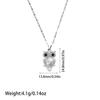 Elegant Titanium Steel Smile Face Pendant Necklace - European & American Design