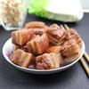 1Pc Artificial Foods Simulation Braised Pork Meat Product Model Fake Pork Belly Three-layer Meat Dongpo Meat Pork Kid Toys