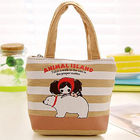 

Cute Girls Coin Purses Cartoon Animal Pattern Women Zipper Small Wallet Kids Gift Canvas Key Card Pouch Children Mini Money Bags