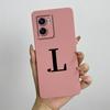 For Oppo A57 4G 2022 Case Oppo A57s A77s Cute Initial Letters Simple Cover Soft TPU Phone Case For Oppo A77 4G Back Cover Capa