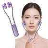 Facial roller small face Y-shaped symmetrical lift care beauty device microcurrent full body neck unisex gift (purple)