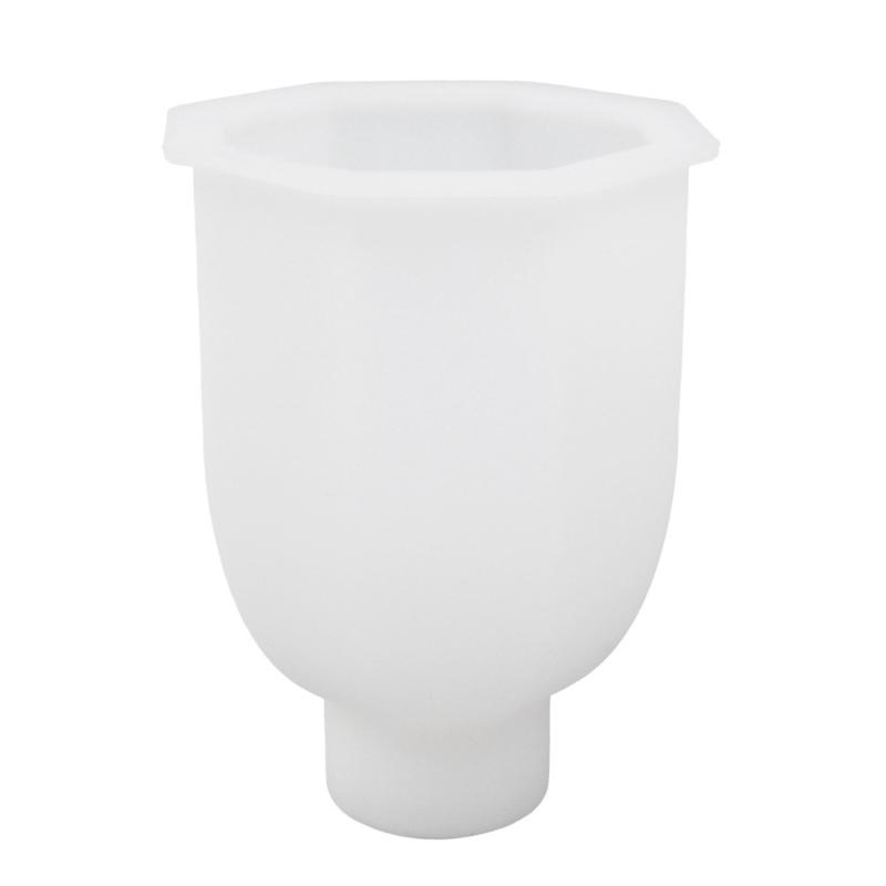 Polyhedral Flower Vase Silicone Mold for Vase Making Reusable Candle Resin Epoxy Mould Casting Molds DIY Silicone Mold