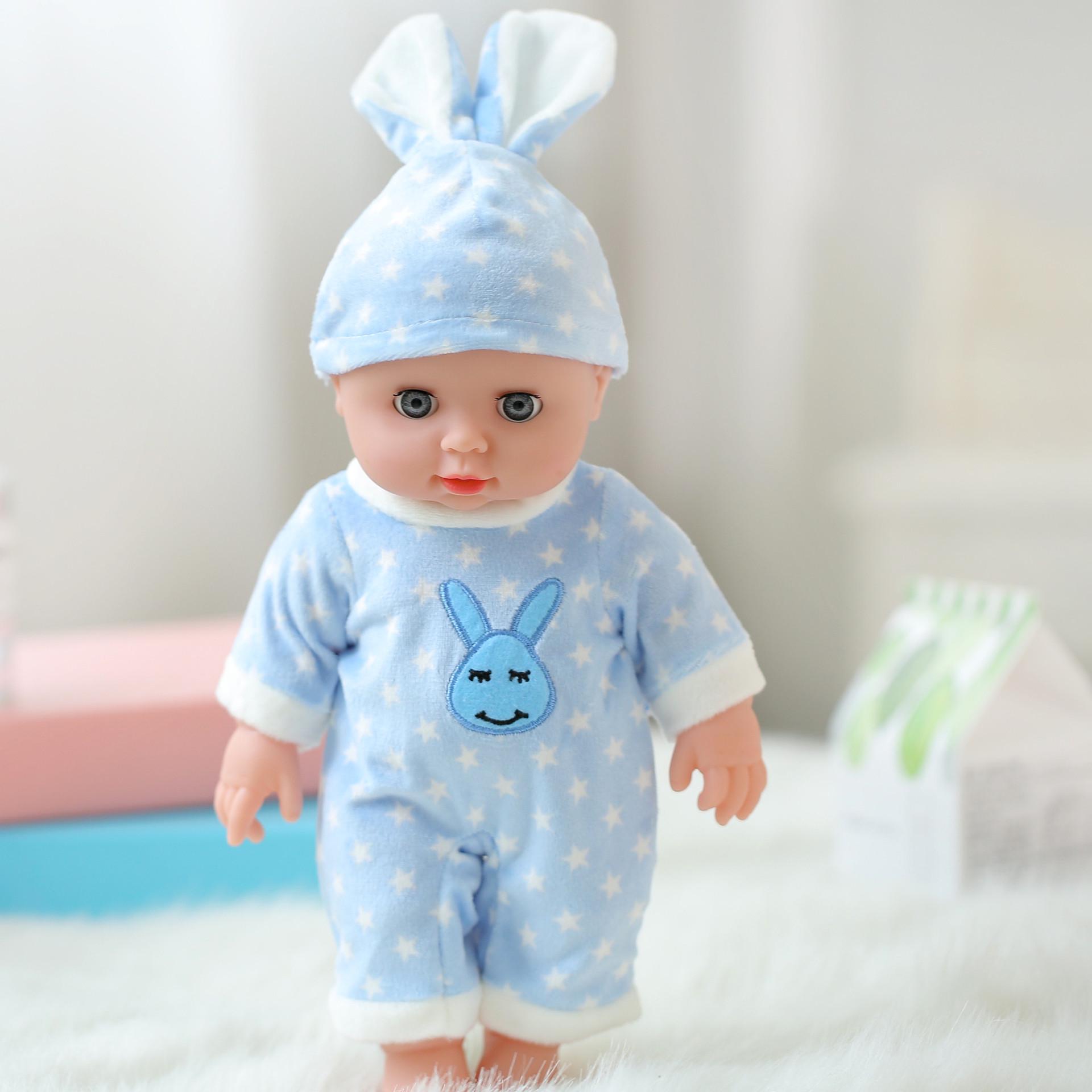 

12-дюймовая белая модная кукла - Наряжай, мягкая игрушка для девочек, игровой домик и кукла реборн No Sound