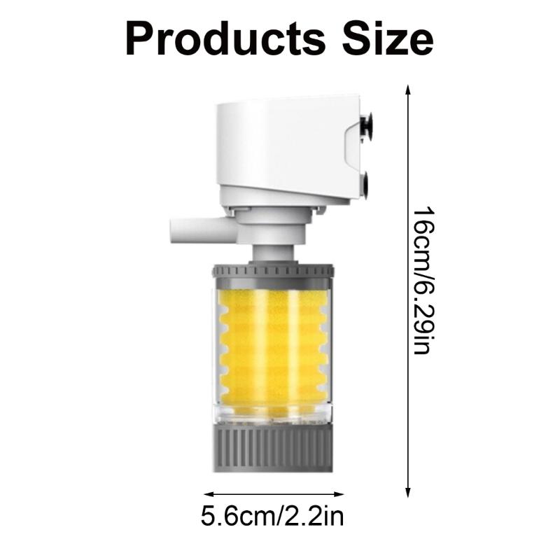 Pump Aquarium Filtration Systems for Clean Water Offices Setups Aquarium Pump Internal Filter for Water Quality