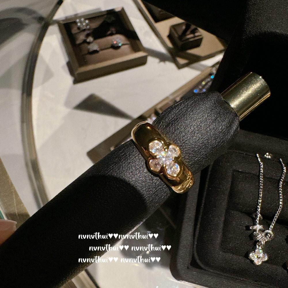 Vintage 18K Gold-Plated Sunflower Zircon Flower Ring