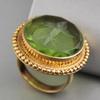Vintage Green Stone Ring Anniversary Gift for Her Christmas & Party Daily Wear & Celebration Jewelry Festive Elegant Accessory