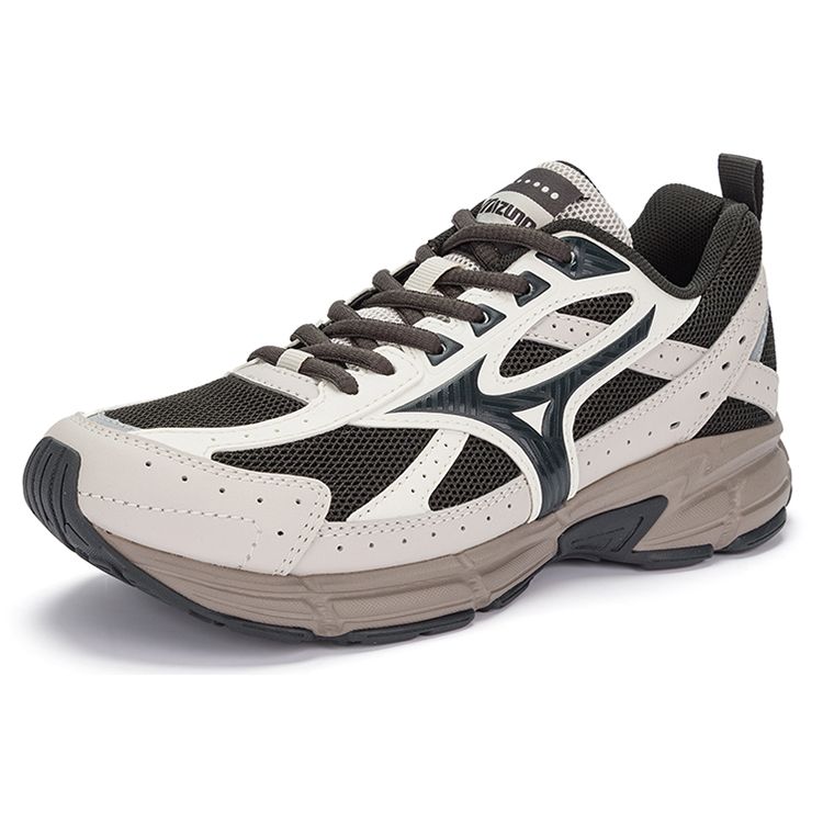 Mizuno Unisex Retro Breathable Running Shoes Black Grey D1GH223010
