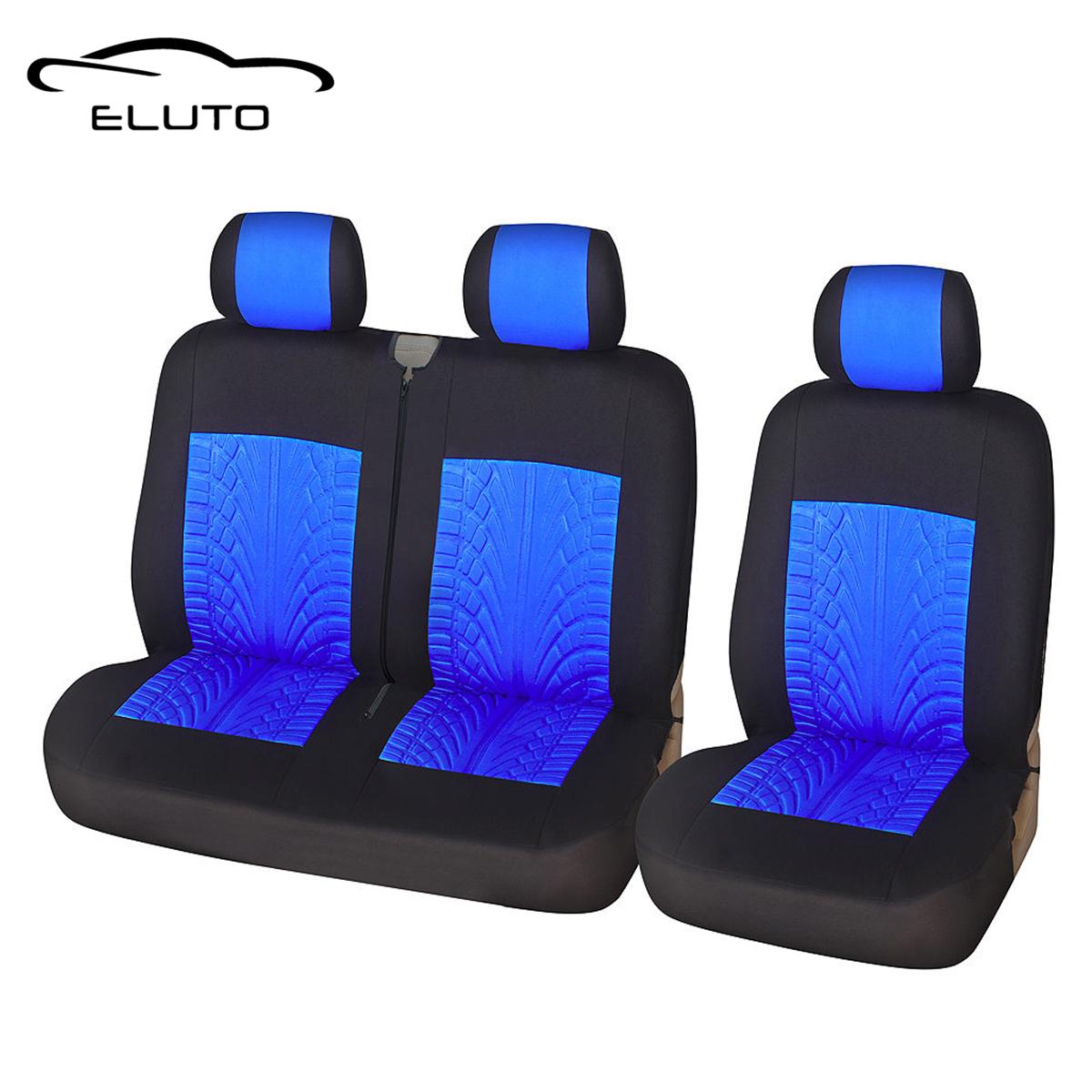 

ELUTO 1 2 чехлы на сиденья автомобиля, чехол для транспортера, для Ford Transit Van, грузовика, Renault, Peugeot, Opel Vivaro