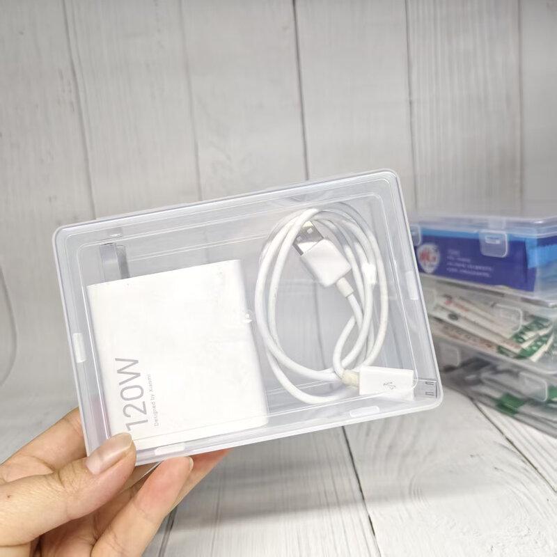 Portable Transparent Rubber Cable Organizer