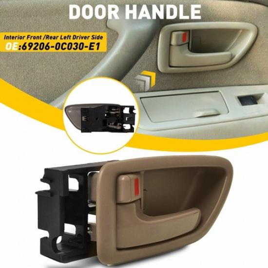 fits Toyota Sequoia Avalon ide Door Trim Handle Beige Tan Driver Side