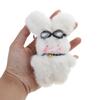 Car Interior Decoration Rearview Mirror Hanging Decor Long Eared Rabbit Ornament