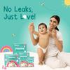 Romsons Poochie Play Pants Baby Diaper | Small Size | Leakproof Protection for Up To 10 Hours | 360° Comfort Fit | Suitable for 4-8 KG | Pack of 2