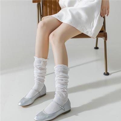 Calze sottili casual JK, tinta unita, lunghe e larghe, da donna, estive e autunnali, calze da balletto dolci