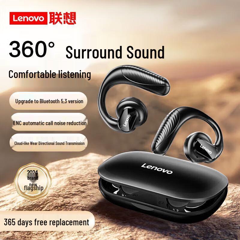 Lenovo TC3402 Open-Ear Ear-Hook Wireless Bluetooth Sports Headphones