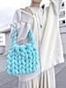 Xiaohongshu Velvet DIY Handmade Woven Crystal Yarn Handheld Messenger Bag