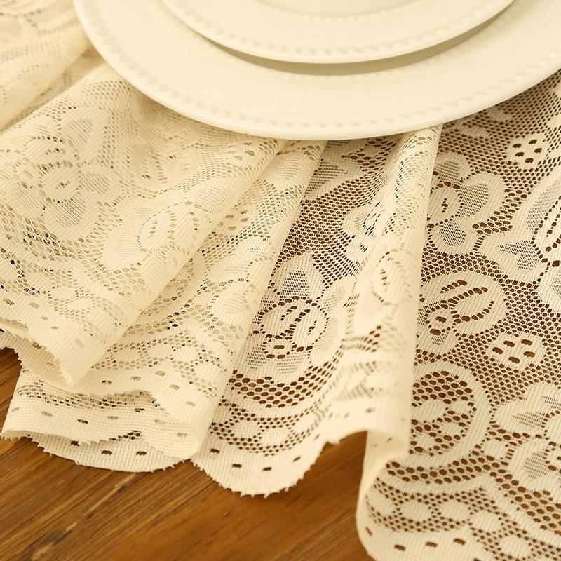 New American Hollow Lace Tablecloth American Country Rectangular Placemat Picnic Cloth Coffee Table Cloth