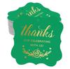 Inkdotpot Real Gold Foil Thanks For Celebrating With Us Bridal Shower-Baby Shower-Retirement-Wedding-Birthday Tags