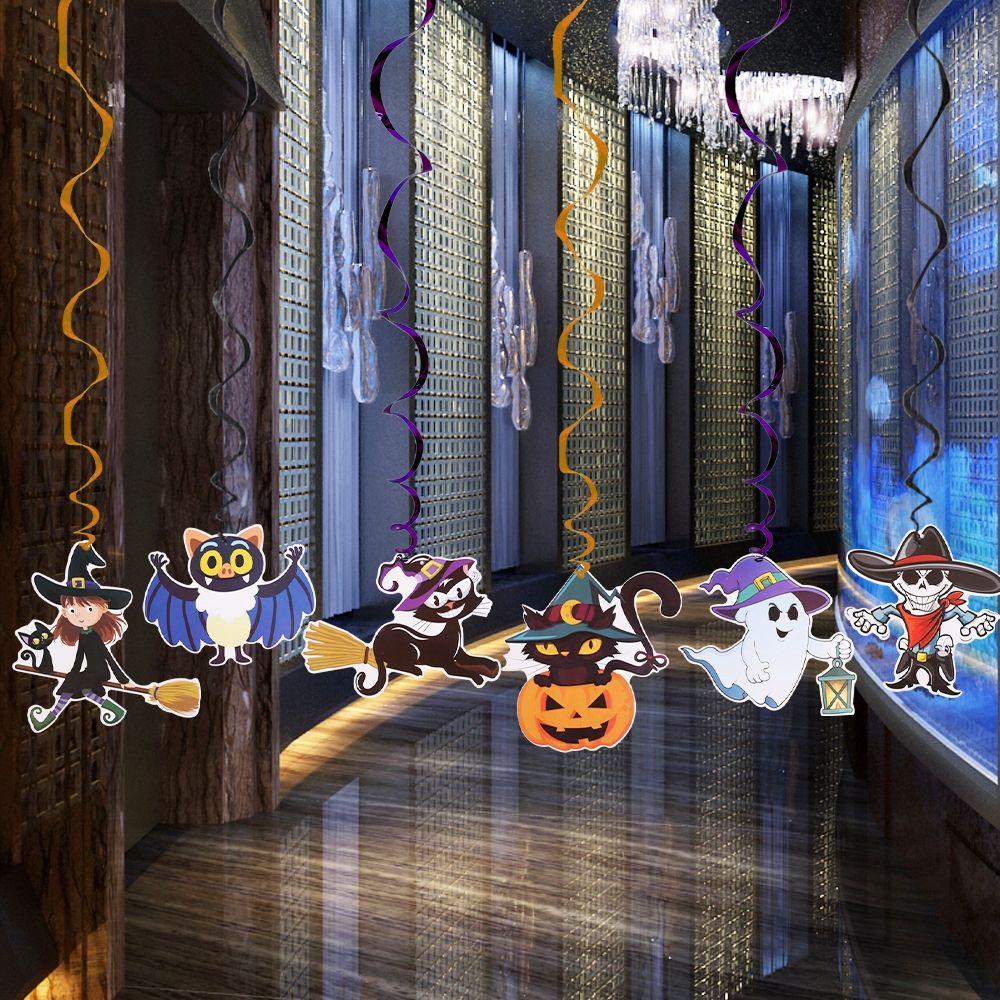 Ornaments Event Pumpkin Ceiling Hanging Swirl Party Supplies Streamers Spiral Halloween Decoration