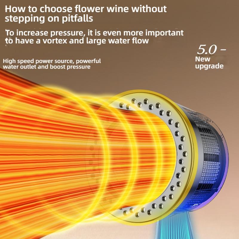 New 5 Modes High Pressure Filter Shower Head Water Saving With Stop Button Handheld Shower Head Bathroom Accessorie