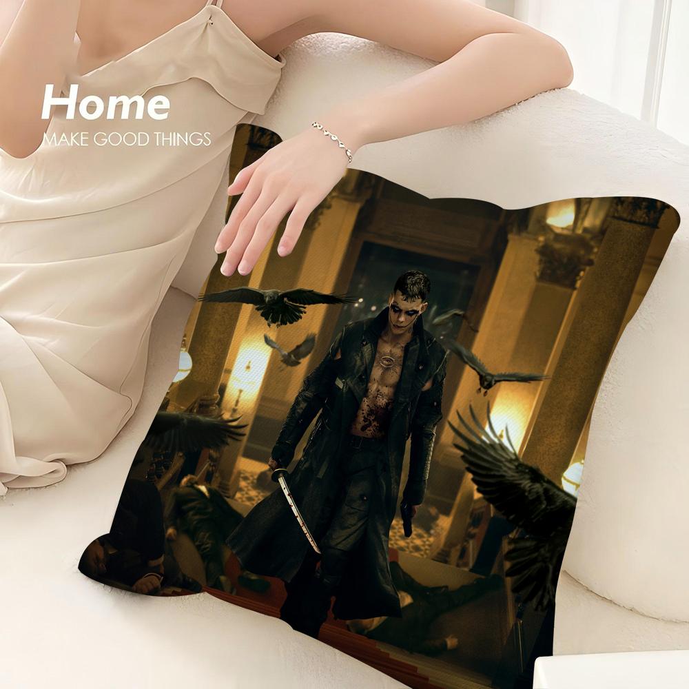 Hot-Movie The C-Crow Pillow Case 3D Print Polyester Fiber 40*40cm Home Sofa Throw Decoration Festival Gift