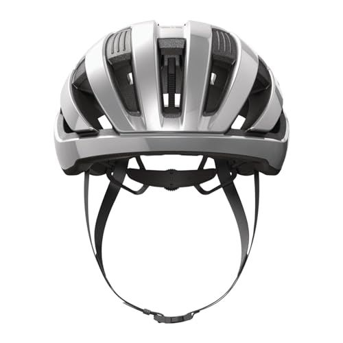 ABUS WINGBACK Helmet, Gleam Silver, Size L (57-61cm), for casual, urban, and sporty cycling and scooter riding. [Official Japanese Product]