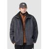 Men's Plus Size Retro Lambswool Jacket - Warm, Thick Cotton for Autumn/Winter Casual Workwear