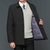 Men's Winter Lapel Jacket - Cotton Coat for Business, Middle-Aged & Elderly
