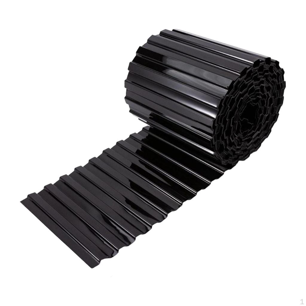 Corrugated Metal Garden Black Border for DIY Flower Bed Driveway Courtyard Indoor