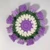 Handwoven Flower Bouquet Coasters Washable Coffee Table Cupmat Crochet Coasters  Office Decor