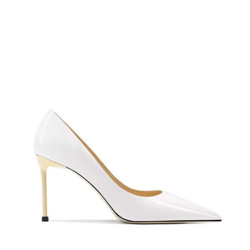 Fashion Temperament Stiletto Single Shoes Autumn New Pointed Toe Patent Leather Slip Non-slip High Heels