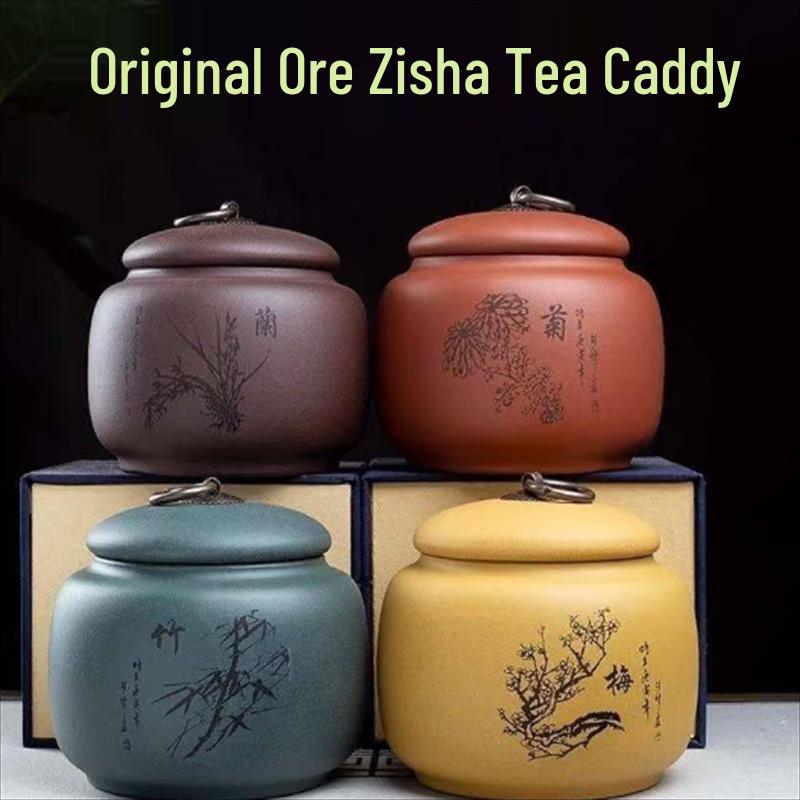 Yixing Zisha Ceramic Tea Caddy